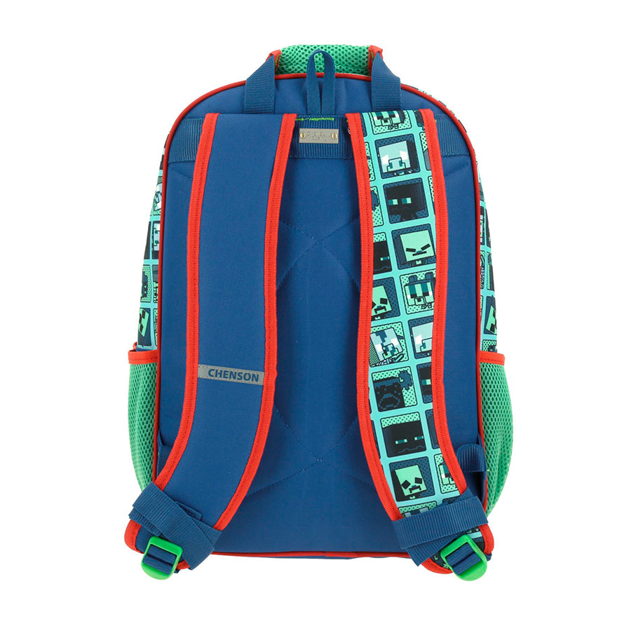 MOCHILA GRANDE CHENSON AZUL MINECRAFT BLIPER MC66007-9