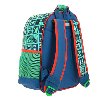 MOCHILA CHICA CHENSON AZUL MINECRAFT BLIPER MC66010-9