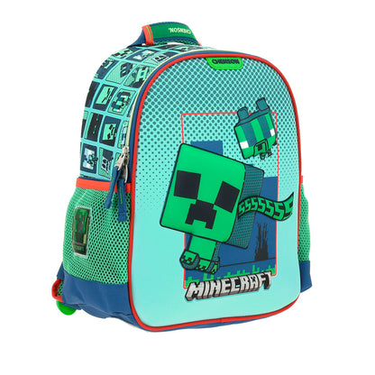 MOCHILA CHICA CHENSON AZUL MINECRAFT BLIPER MC66010-9