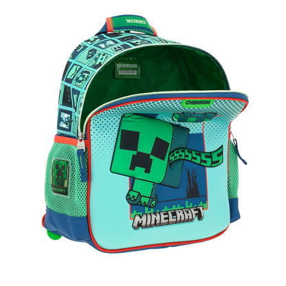 MOCHILA CHICA CHENSON AZUL MINECRAFT BLIPER MC66010-9