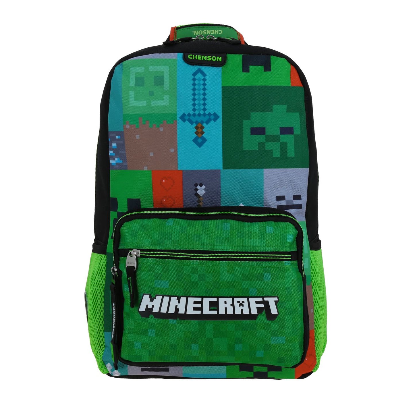 MOCHILA GRANDE CHENSON NEGRO MINECRAFT TILES MC66392-3