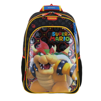 MOCHILA GRANDE CHENSON NEGRO MARIO BROS REWO MB66317-3