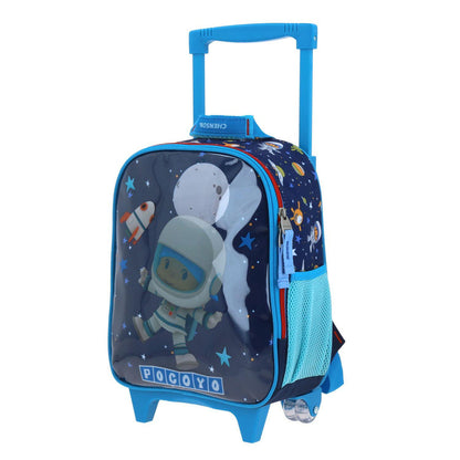 MOCHILA CON RUEDAS CHICA CHENSON AZUL POCOYO AUT PY65986-9