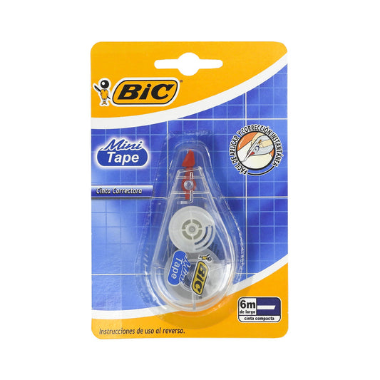 CORRECTOR EN CINTA BIC MINI TAPE 1 PIEZA