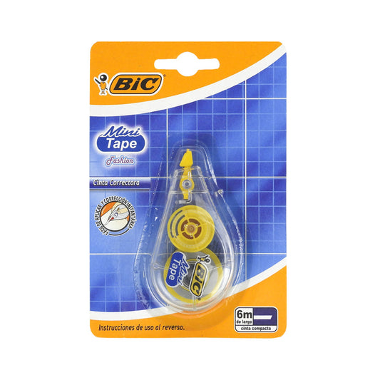 CORRECTOR BLANCO EN CINTA BIC MINI TAPE FASHION BLISTER C1 PZA 5M