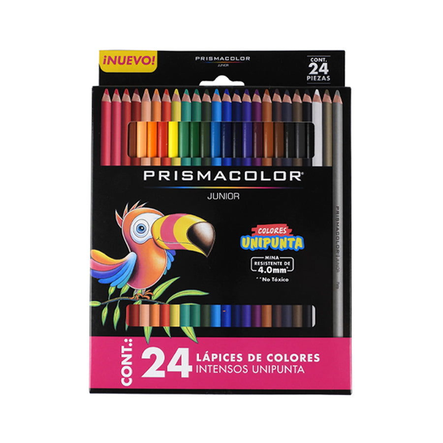 LAPICES DE COLORES PRISMACOLOR JUNIOR REDONDOS 24 PIEZAS