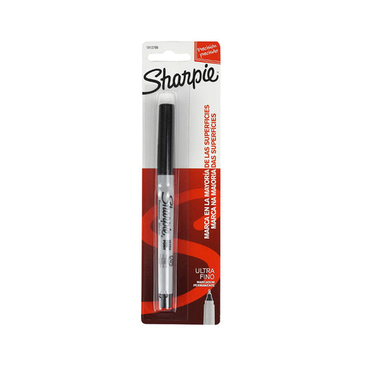 MARCADOR PERMANENTE SHARPIE ULTRA FINO NEGRO 1 PIEZA