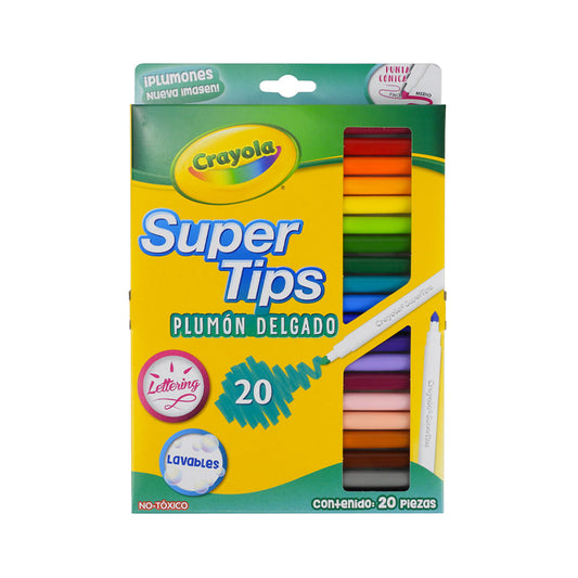 MARCADORES DE AGUA PG CRAYOLA SUPER TIPS C20 PZAS