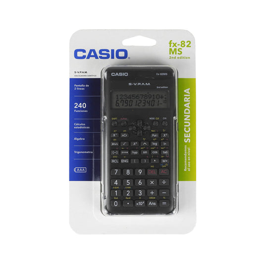 CALCULADORA CIENTIFICA CASIO MOD. FX-82-MS240 FUNCIONES