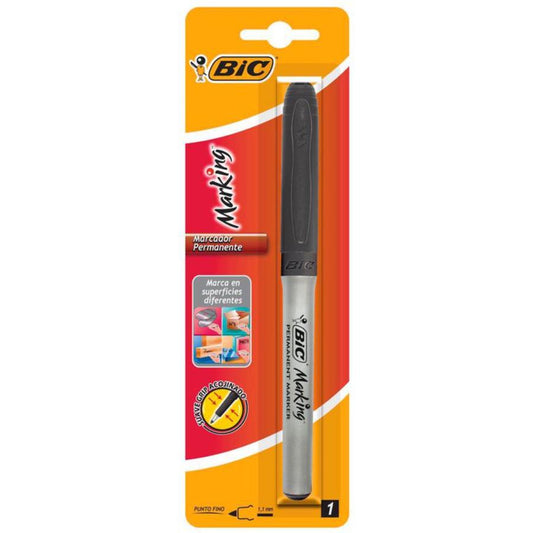 MARCADOR PERMANENTE BIC MARKING PUNTO FINO NEGRO 1 PIEZA