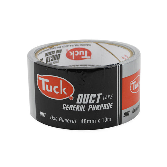 CINTA ADHESIVA P/DUCTO TUCK 180 PLATA 48MM X10M