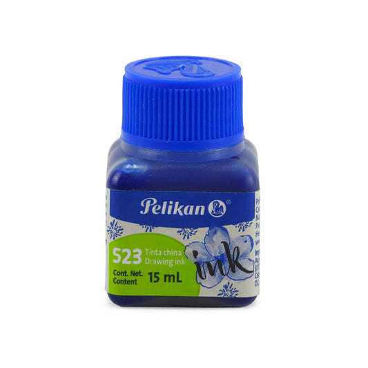 TINTA CHINA 523 PELIKAN AZUL 15ML