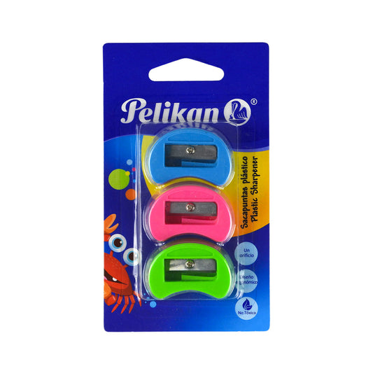 SACAPUNTAS DE PLASTICO PELIKAN 101 1 ORIF S/DEP C3 PZAS