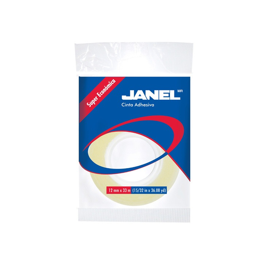 CINTA ADHESIVA JANEL 255 12MM X 33M