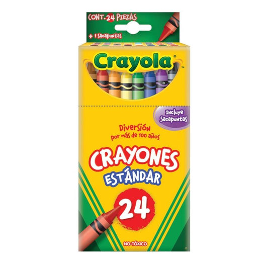 CRAYON CRAYOLA REDONDO ESTANDAR 24 PIEZAS