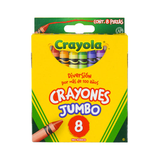 CRAYON CRAYOLA REDONDO JUMBO 8 PIEZAS