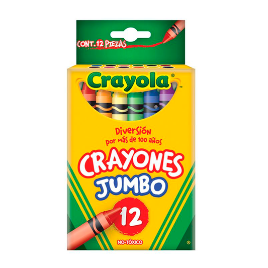 CRAYONES CRAYOLA REDONDOS JUMBO 12 PIEZAS