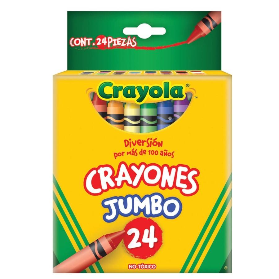 CRAYON CRAYOLA REDONDO JUMBO 24 PIEZAS