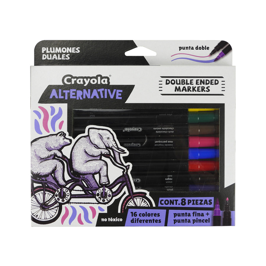 MARCADORES ALTERNATIVE DP CRAYOLA C8 PIEZAS