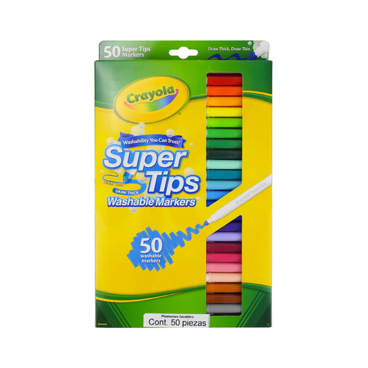 MARCADORES DE AGUA PG CRAYOLA SUPER TIPS C50 PZAS