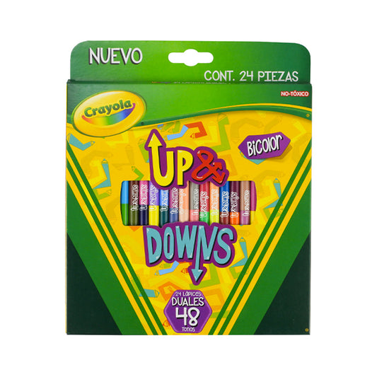 LAPICES DE COLORES R 24 DP L CRAYOLA UP & DOWNS