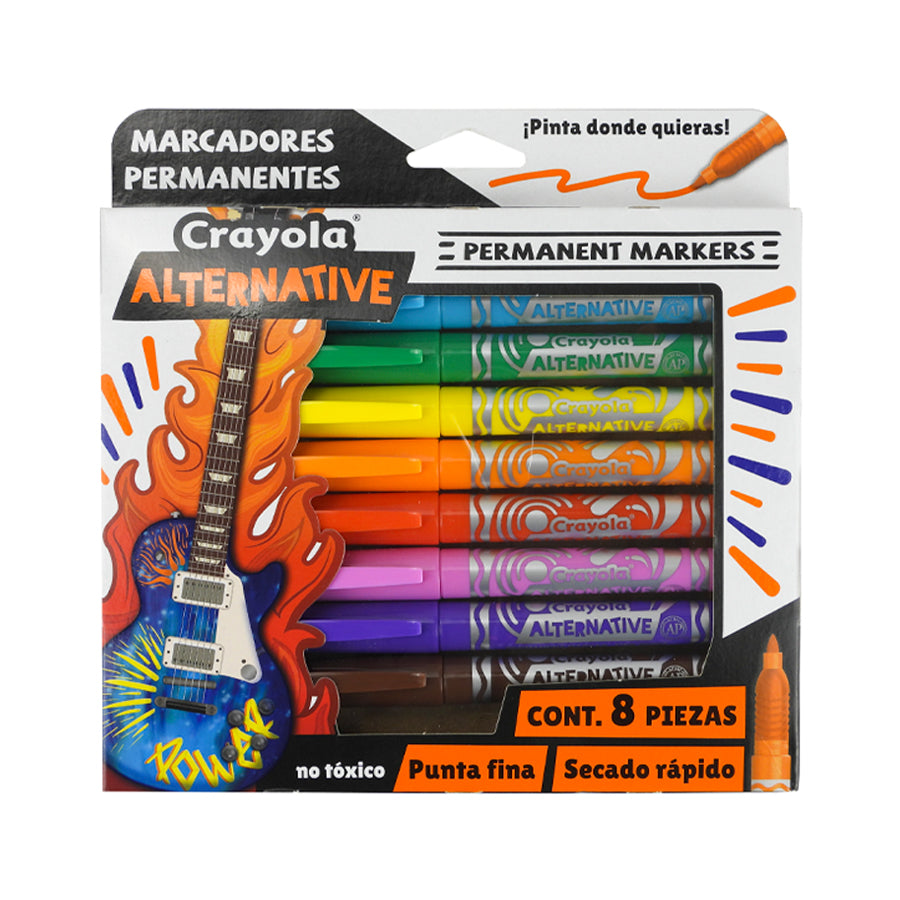 MARCADORES ALTERNATIVE CRAYOLA C8 PZAS