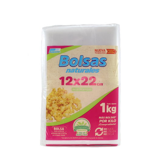 BOLSA NATURAL POLPUSA 12CM X 22CM