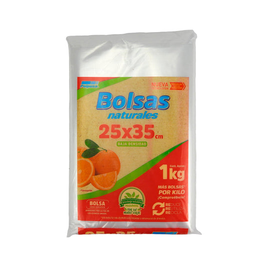 BOLSA NATURAL POLPUSA 25CM X 35CM