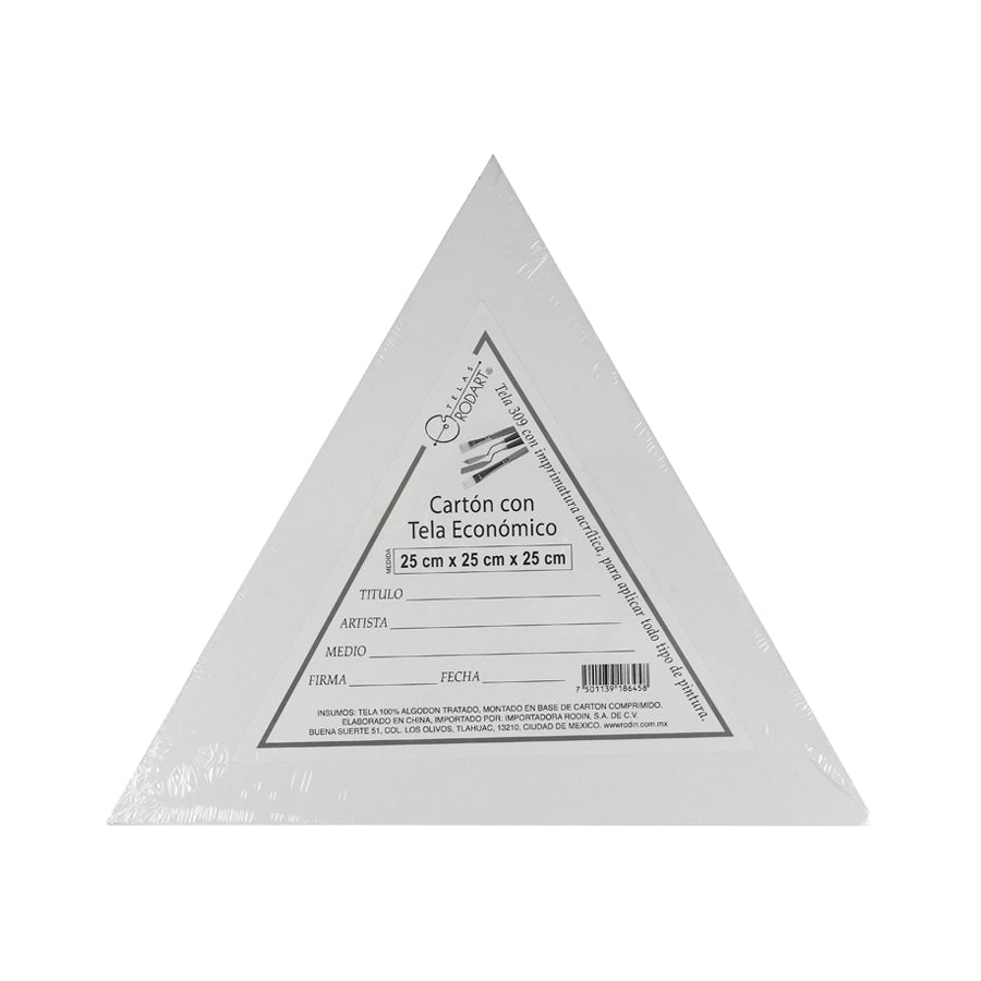 CARTON CON TELA RODART TRIANGULAR 25CM