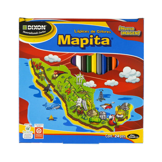 LAPICES DE COLORES R 24 L MAPITA DIXON