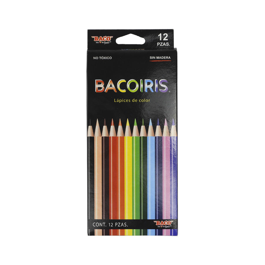 LAPICES DE COLORES BACO REDONDOS 12 PIEZAS