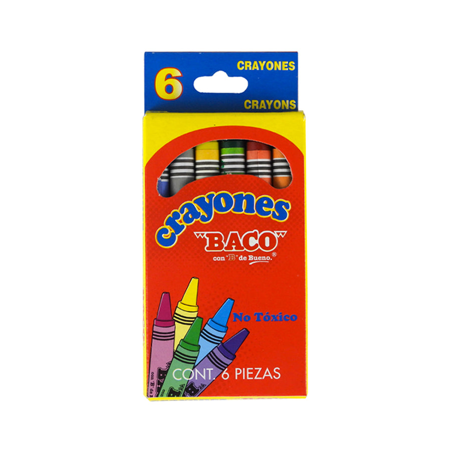 CRAYON R BACO ESTANDAR 6 PIEZAS