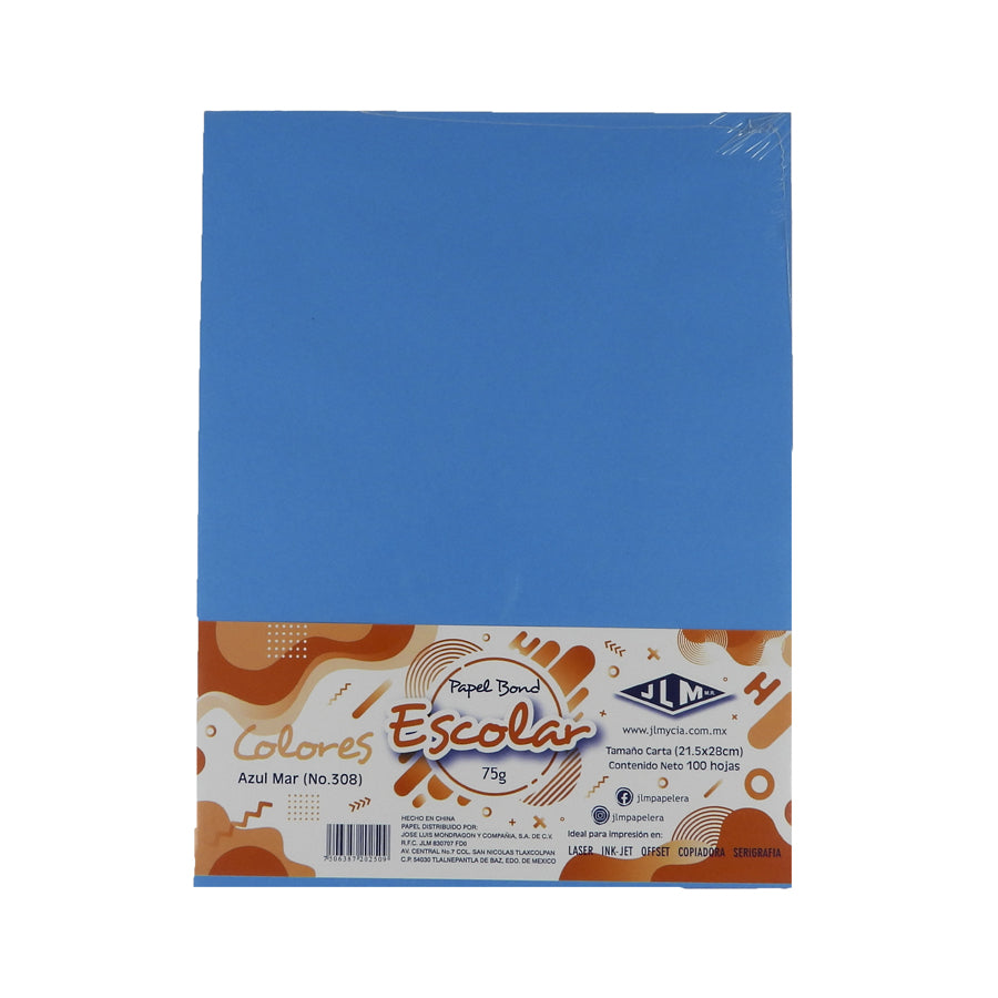 PAPEL BOND NAPOLI CARTA COLOR 100 HOJAS