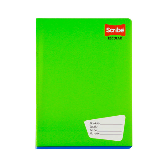 CUADERNO FORMA FRANCESA SCRIBE GRAPA CUADRO GRANDE 100 HOJAS