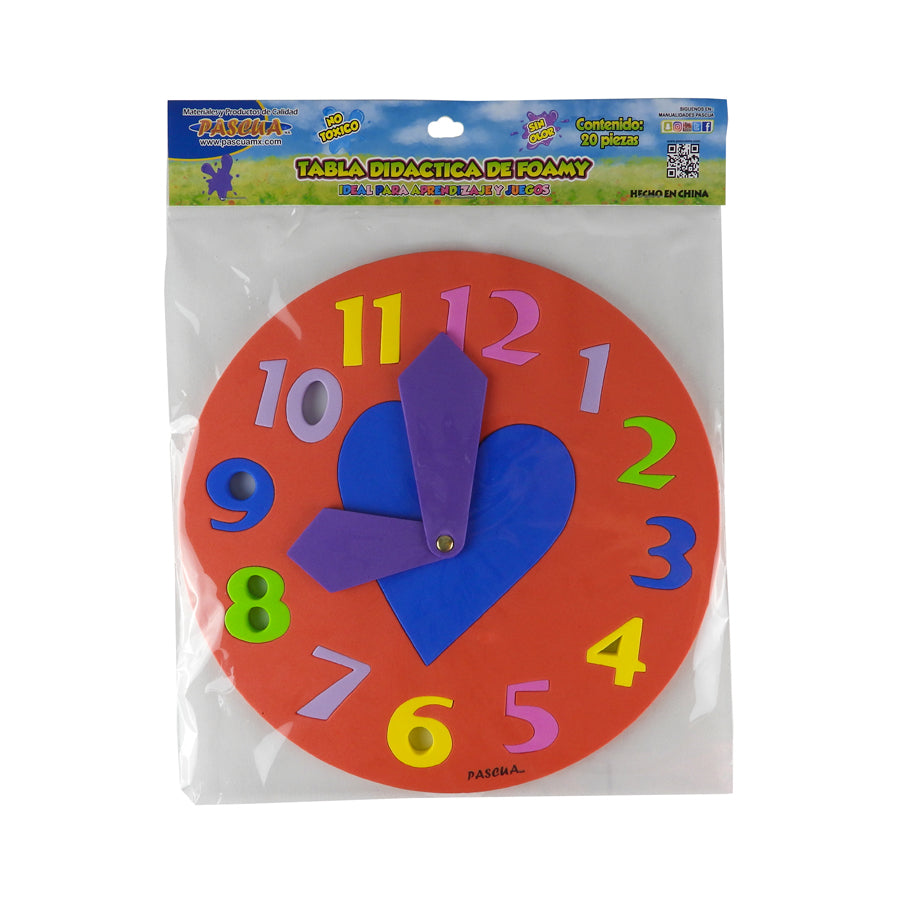 FOMI DIDACTICO PASCUA RELOJ