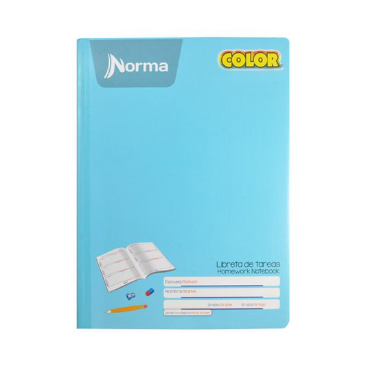 LIBRETA DE TAREAS NORMA COLOR 360 COSIDO 48 HOJAS