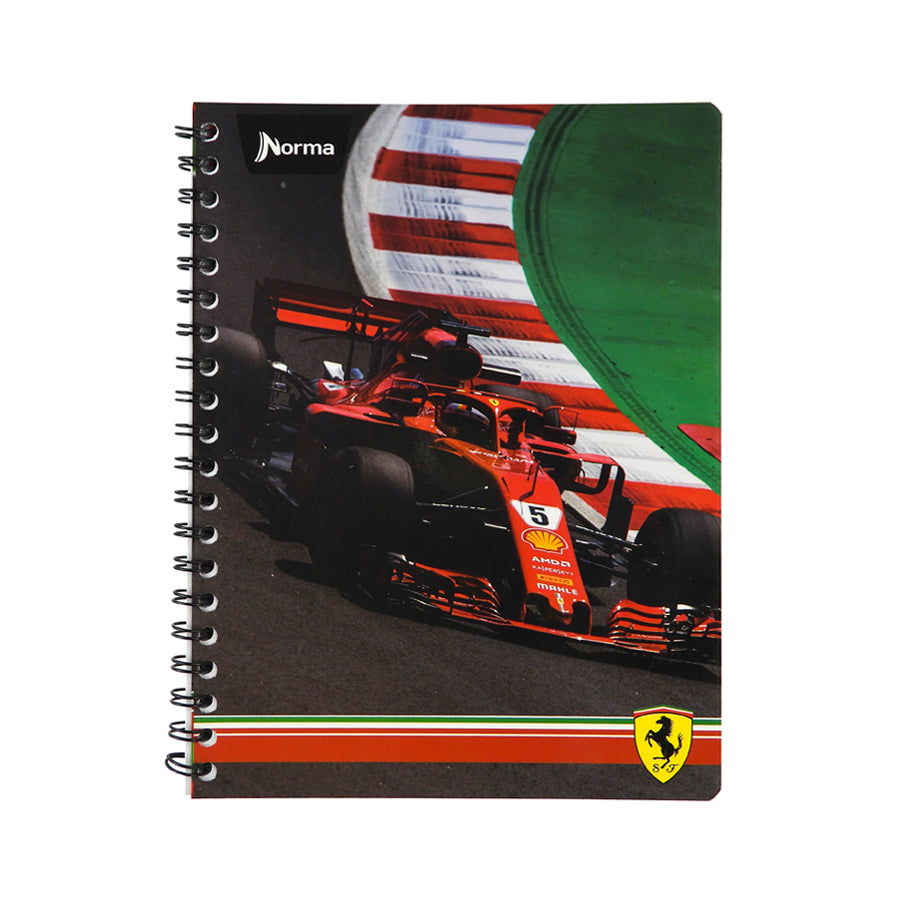 CUADERNO PROFESIONAL NORMA FERRARI DOBLE ARILLO CUADRO GRANDE 100 HOJAS