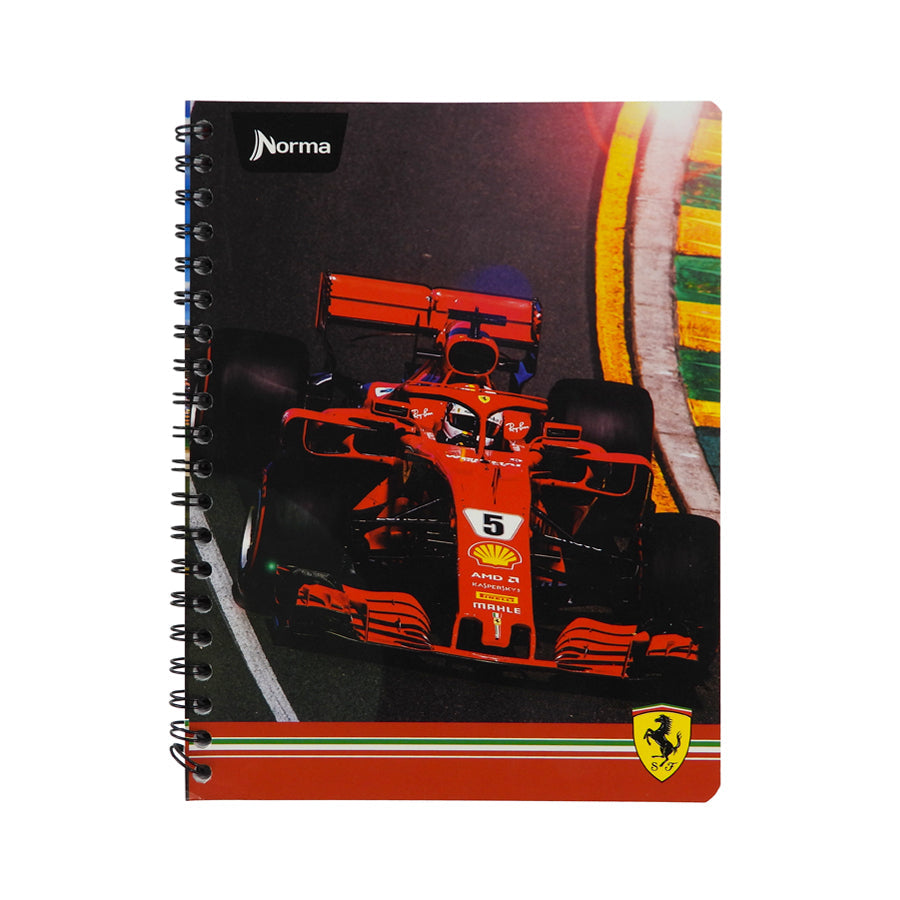 CUADERNO PROFESIONAL NORMA FERRARI DOBLE ARILLO CUADRO GRANDE 100 HOJAS