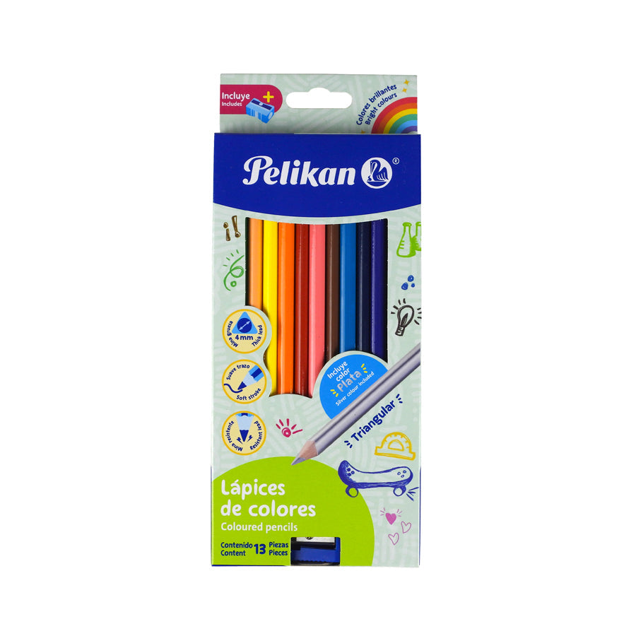 LAPICES DE COLORES T 12+1 L PELIKAN