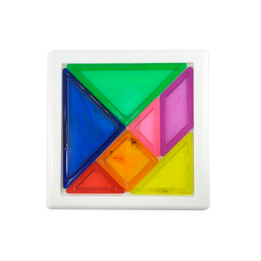 TANGRAM DE PLASTICO EL TIGRE CON BASE 1 PIEZA